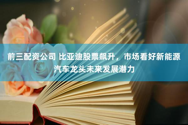 前三配资公司 比亚迪股票飙升，市场看好新能源汽车龙头未来发展潜力