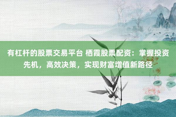 有杠杆的股票交易平台 栖霞股票配资：掌握投资先机，高效决策，实现财富增值新路径