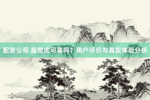 配资公司 赢壁虎可靠吗？用户评价与真实体验分析
